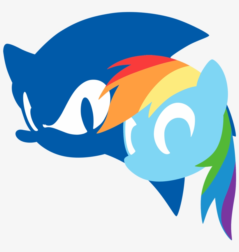 Sonic The Hedgehog Head Icon Logo De Rainbow Dash Free