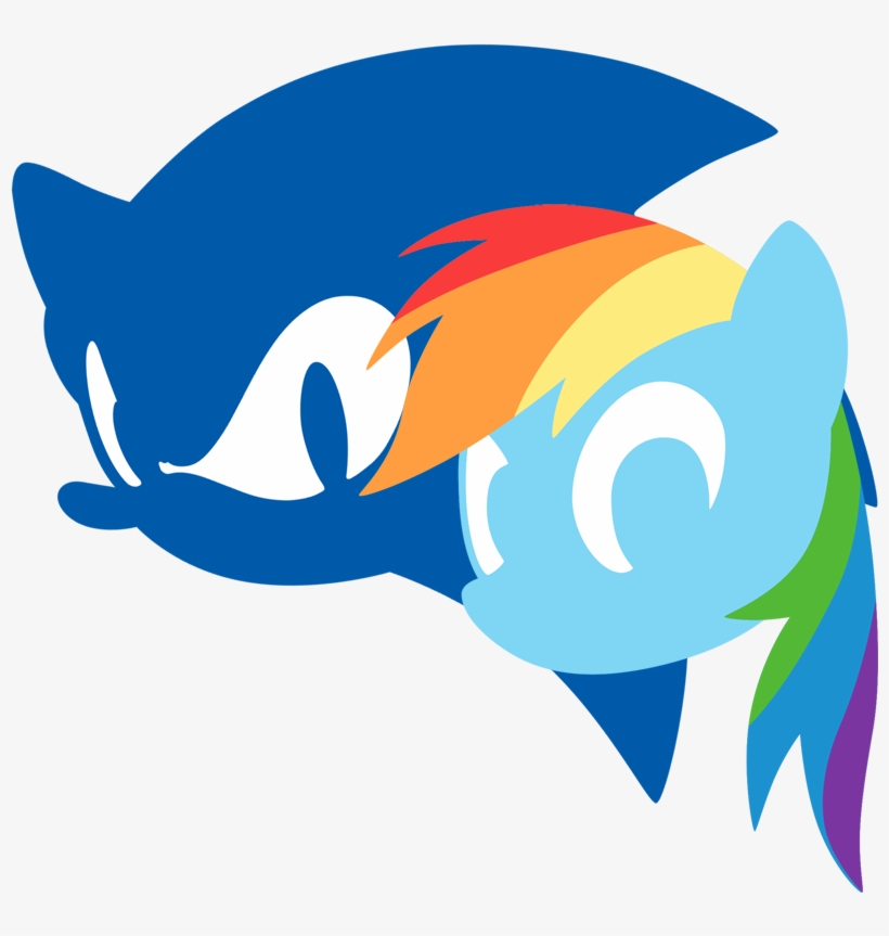 Sonic The Hedgehog Head Icon - Logo De Rainbow Dash, transparent png #2177640