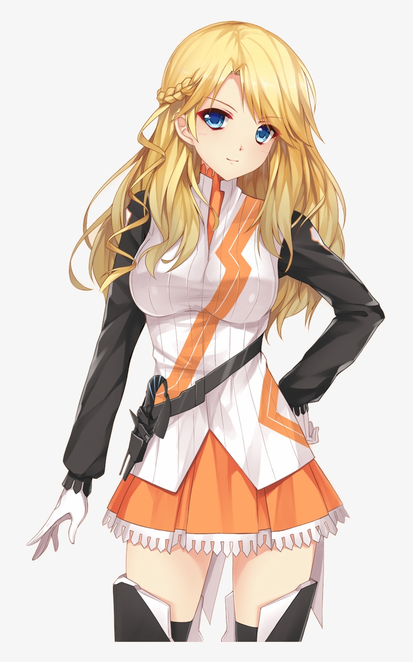 Cannae Remember - Anime Girl Yellow Hair, transparent png #2177757