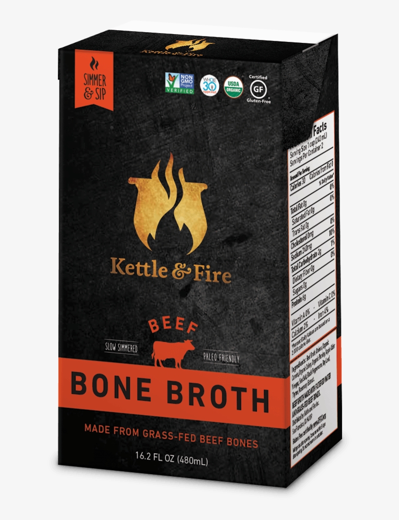 Bon 626 Beefbroth 2 Sided Front 1 Fc141b64 22fb 47ee - Kettle & Fire Chicken Bone Broth 16.2 Oz, transparent png #2177878