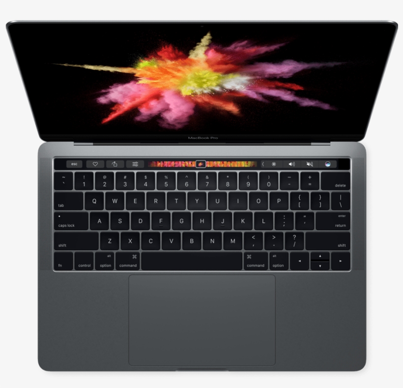 Mbp13 With Retina Display Touch Bar And Touch Id - Macbook Pro 2016 Space Grey Touch Bar, transparent png #2177908