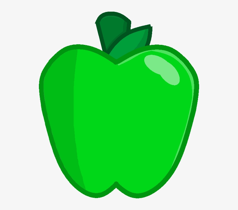 Green Apple Remade - Bfdi Green Apple, transparent png #2178070