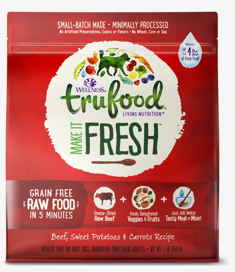 Make It Fresh Beef - Wellness Trufood Make It Fresh Adult Dog Food - Grain, transparent png #2178090