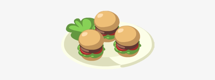 Mini Burgers - Mini Sliders Cartoon, transparent png #2178091