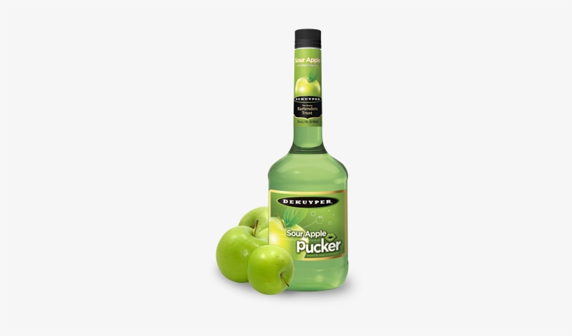Pucker Sour Apple Schnapps Imitation Liquer - Dekuyper Sour Apple Pucker Schnapps, transparent png #2178155