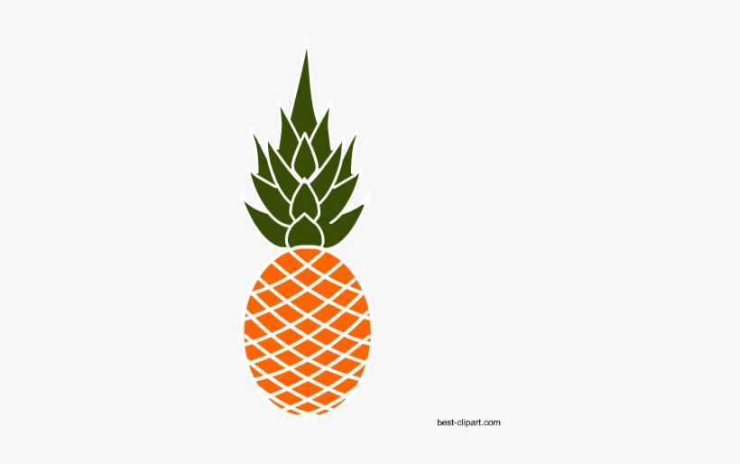 Orange Pineapple Free Clip Art Image - Pineapple Photo Prop, transparent png #2178379