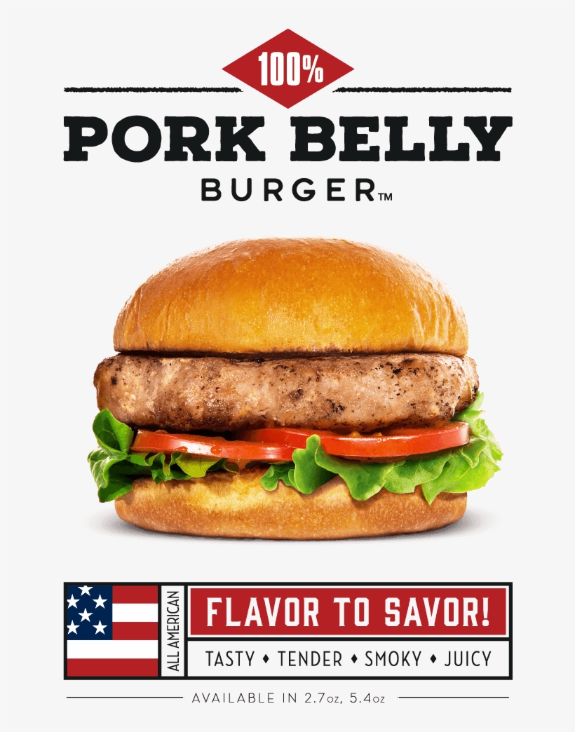 Pork Belly Burgers - Hamburger, transparent png #2178477
