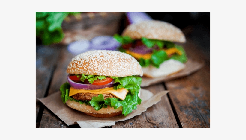 Classic Beef Burgers - Lettuce On A Burger, transparent png #2178610