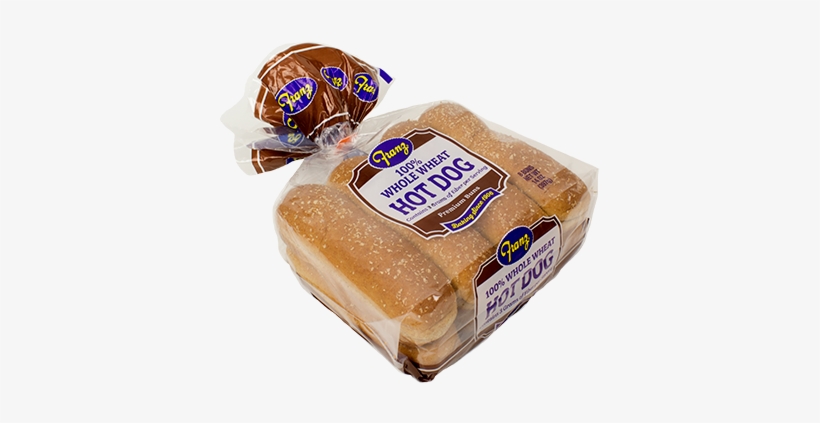 100% Whole Wheat Hot Dog Buns - Hotdog Bun 12 Pack, transparent png #2178658