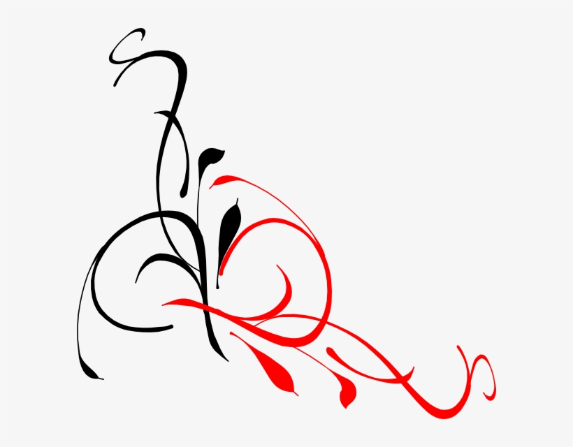 Black And Red Ivy Clip Art - Red Black Clip Art, transparent png #2178841