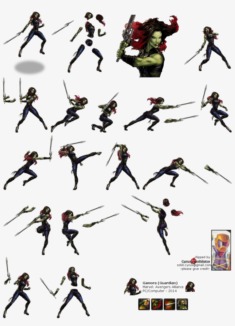 Click For Full Sized Image Gamora - The Guardian, transparent png #2179350
