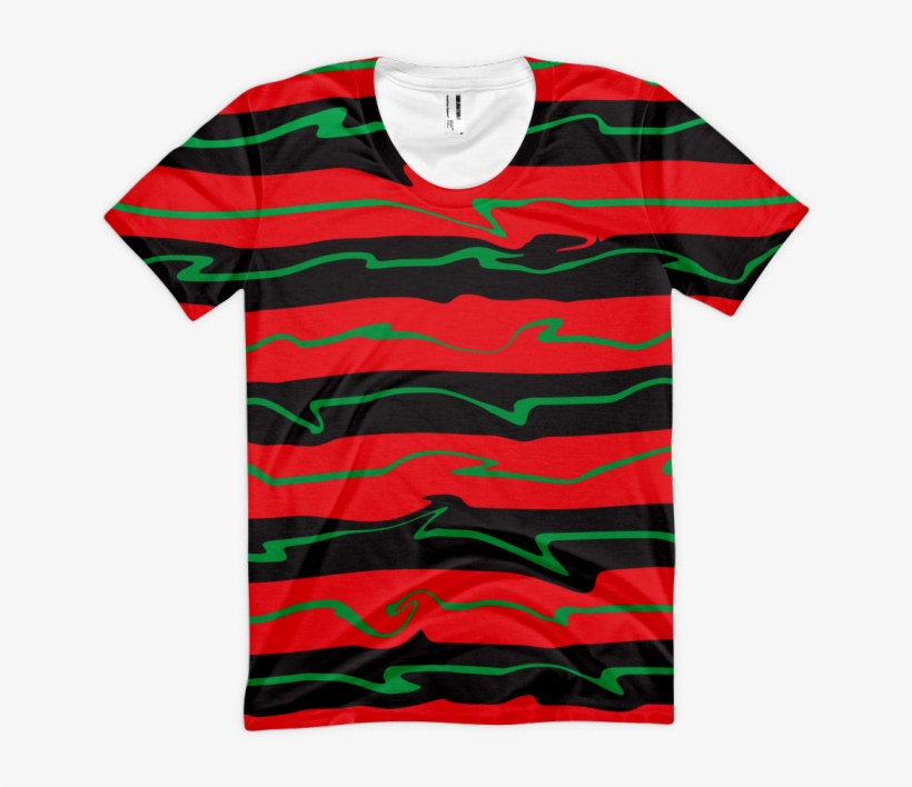 Women's Apparel T-shirt Red Abstract 100% Polyester - Active Shirt, transparent png #2179452