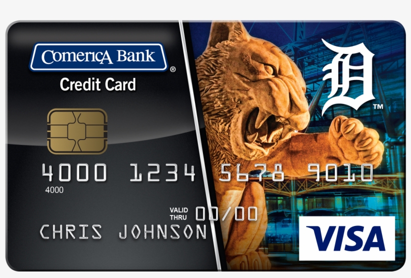 Alabama Best Travel Credit Cards Images Comerica Credit - Bank Of America Detroit Tigers Debit Card, transparent png #2179498