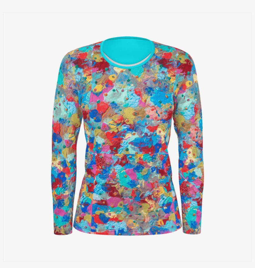 Women Long Sleeve Shirt - Long-sleeved T-shirt, transparent png #2179983