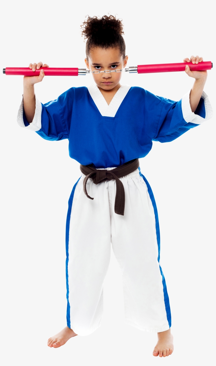 Karate Girl Png - Nunchaku, transparent png #2180268