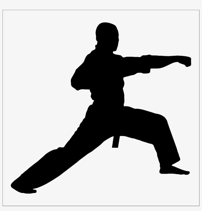 Karate Kick Transparent Image - Taekwondo Cake Topper, transparent png #2180294