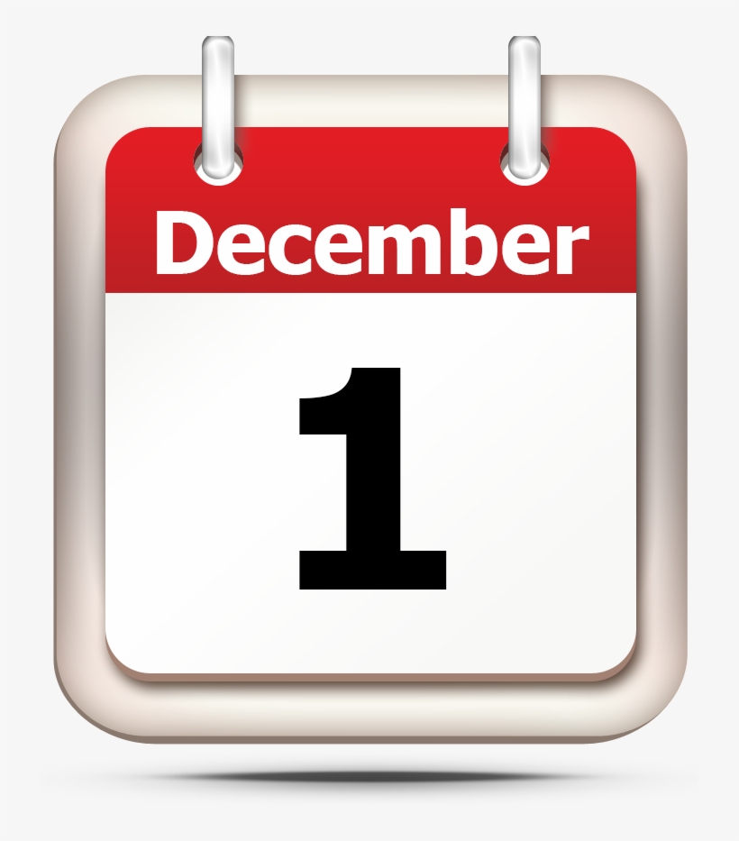 December 1 Calendar, transparent png #2180373