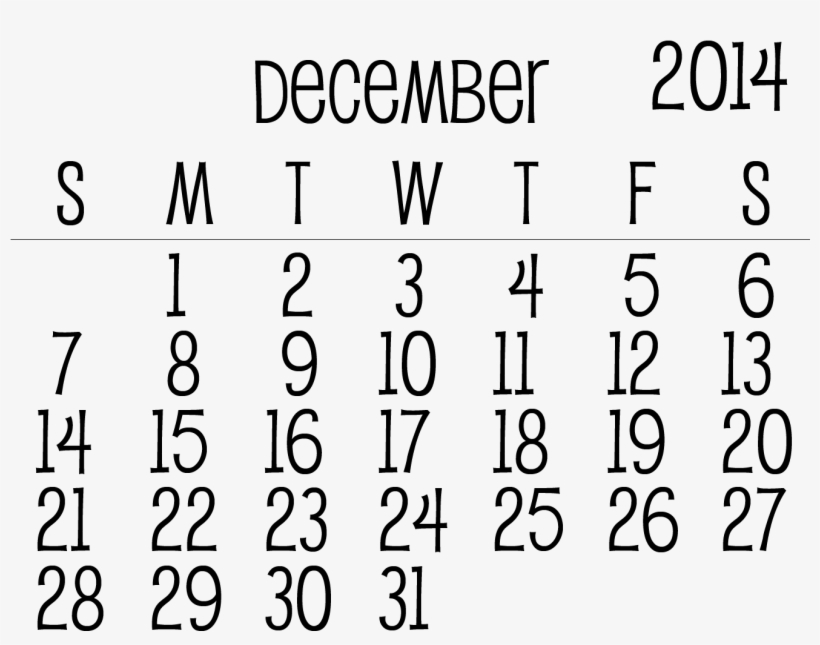 December Menu Calendar Templates Calendar Template - Happy Father's Day Clip Art, transparent png #2180402