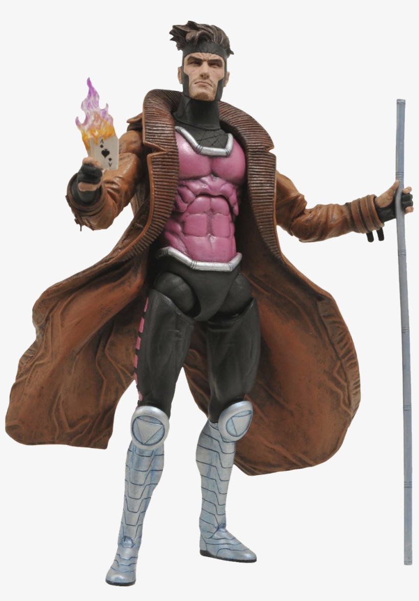 Gambit Marvel Select 7" Action Figure - Action Figure X Men, transparent png #2180485
