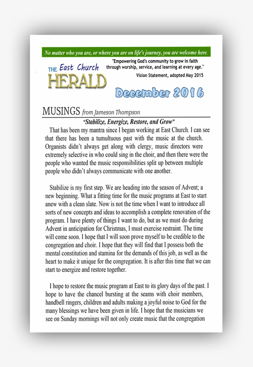 December Newsletter - Eastchurch, transparent png #2180607
