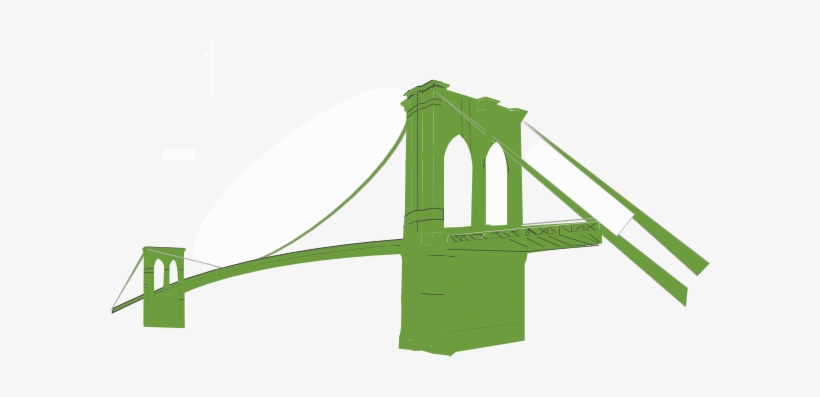 How To Set Use Brooklyn Bridge Green Clipart, transparent png #2180941