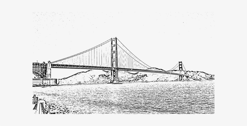Golden Gate Bridge Lynn Canyon Suspension Bridge Capilano - Imagenes Blanco Y Negro De Un Puente, transparent png #2181022