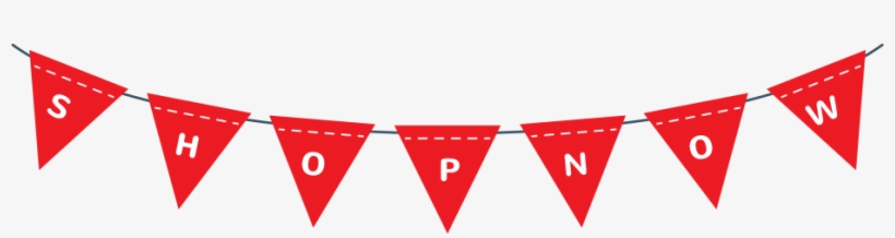 Shop Now Bunting Clip Art Pennant Flag Banner Free Transparent