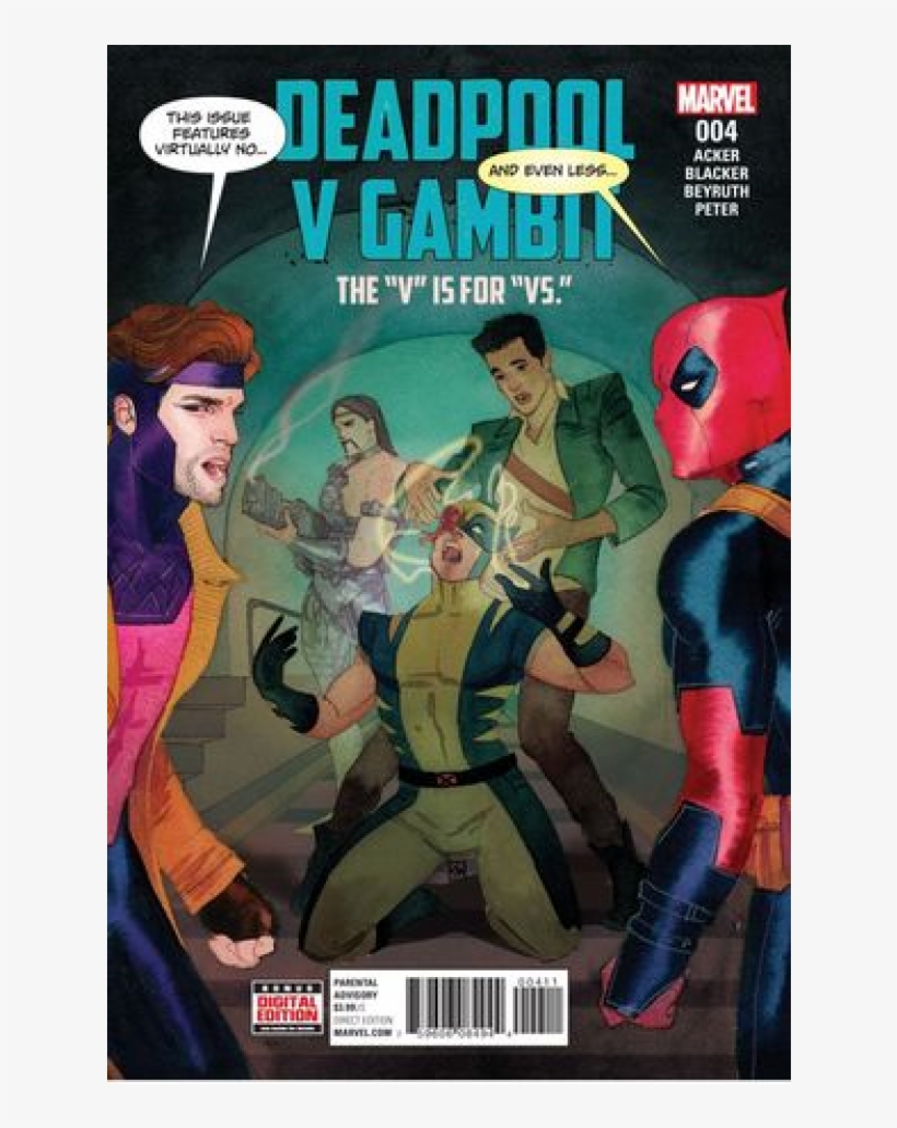 Купете Comics 2016-10 Deadpool V Gambit - Deadpool V. Gambit, transparent png #2181165