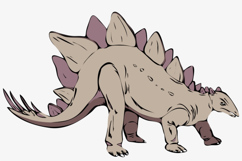 Stegosaurus Tyrannosaurus Dinosaur Drawing Triceratops - Svg Dinosaur, transparent png #2181571