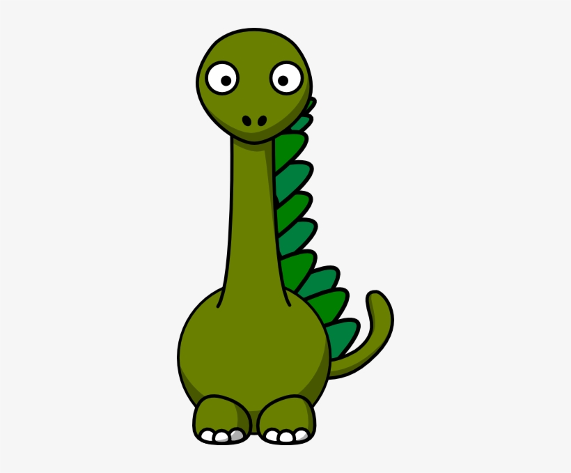 Small - Cartoon Brontosaurus, transparent png #2181643