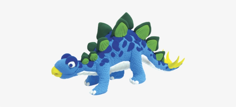 Stegosaurus - Jumping Clay - Air Dry Clay - Diy Dino Model Kit -, transparent png #2182000