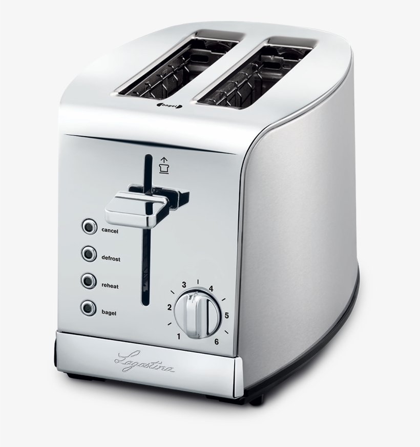 2slice Stainless Steel Toaster Lagostina Free Transparent PNG