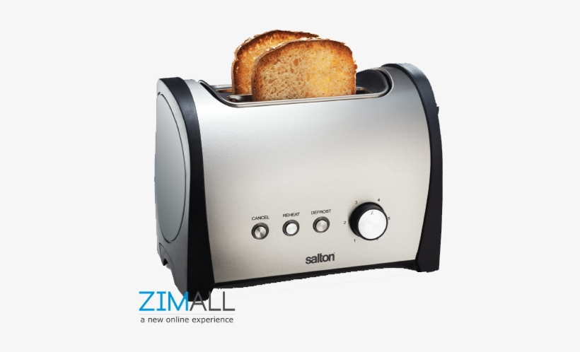 Salton St206 Stainless Steel 2 Slice Toaster - Salton Stainless Steel 2- Slice Toaster (855056), transparent png #2182536