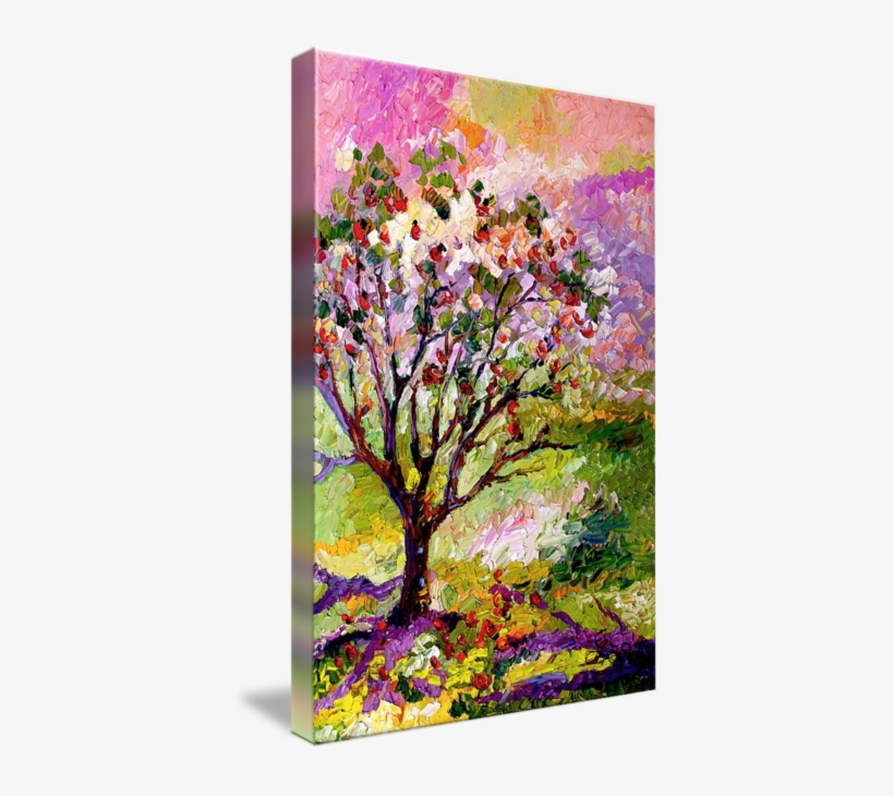 "grandmas Apple Tree Oil Painting" By Ginette Callaway - Apple Tree Oil Painting, transparent png #2182638