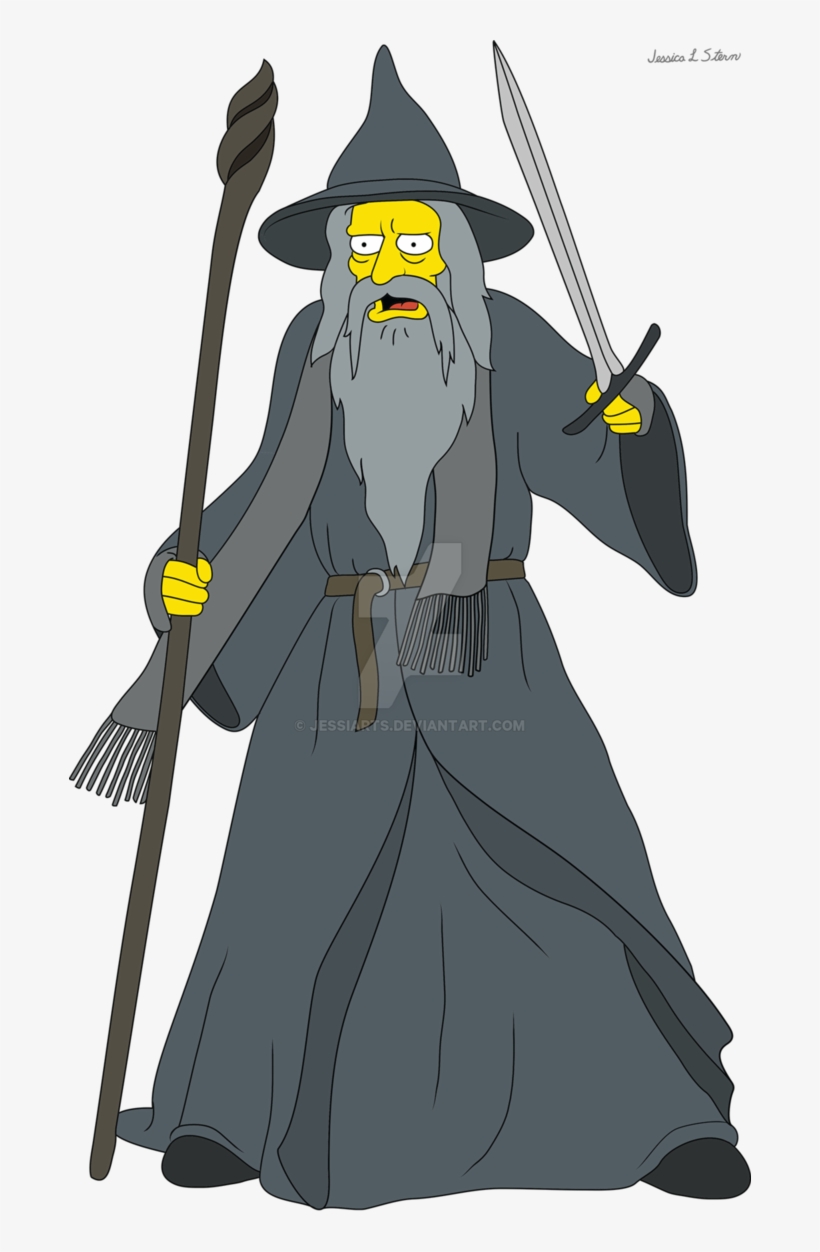 Gandalf Transparent Character Svg Royalty Free Download - Gandalf The Grey Cartoon, transparent png #2182693