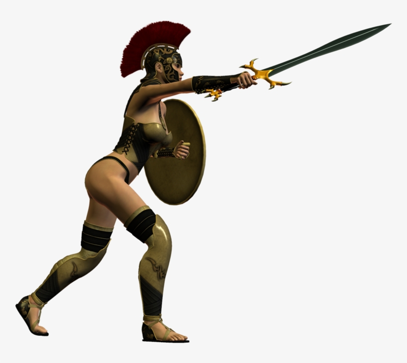 Female Warrior Png - Spartan Woman Png, transparent png #2183400