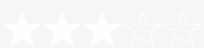 Three Star Rate White - Flexure, transparent png #2183601