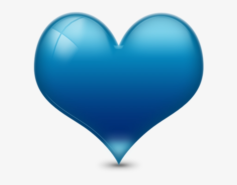 Blue Heart Png Transparent, transparent png #2183829