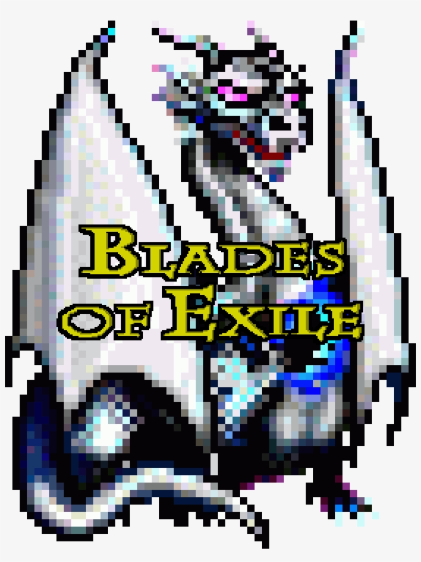 Blades Of Exile White Dragon - Graphic Design, transparent png #2183861
