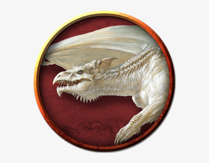 Adult White Dragon - Lars Grant West Dragons, transparent png #2183944