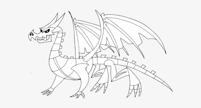 Skeleton Dragon - Pixel Art Dragon Skeleton, transparent png #2183950