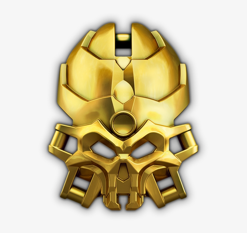 Golden Mask Of The Skull Spiders - Lego Bionicle Mask Of Skull Spiders, transparent png #2184598