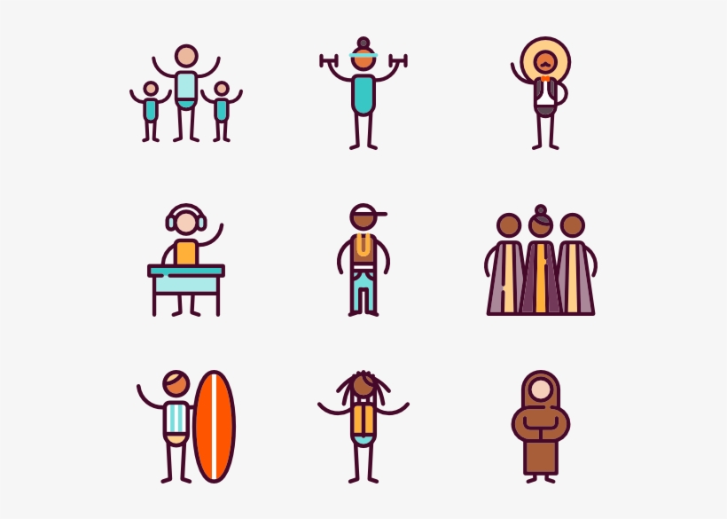 Linear Musical Genres - Surf Icon Free, transparent png #2184686