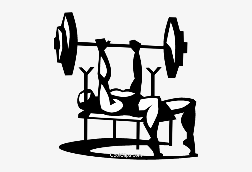 Man Doing The Bench Press Exercise - Bench Press Clip Art, transparent png #2185164