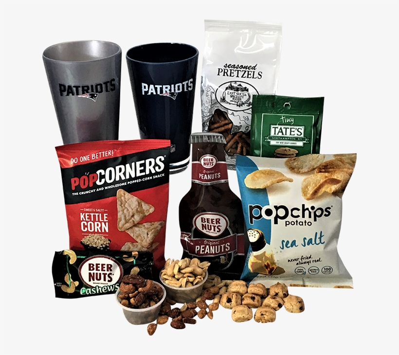 New England Patriots Fan Gift Basket - Pop Chips Salted Popped Potato Chips, transparent png #2185477