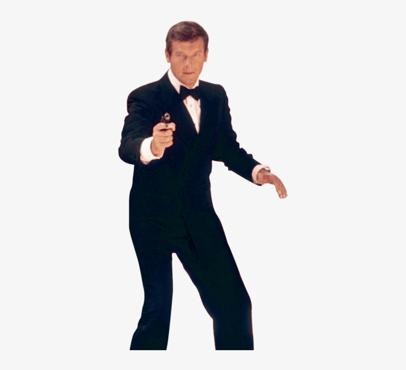 Roger Moore James Bond Front - Roger Moore James Bond Png, transparent png #2185687