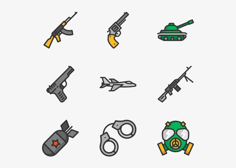 Weapons - Weapons Icons, transparent png #2185950