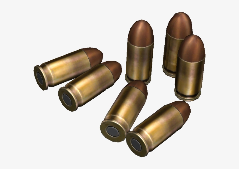 Handgun Ammunition - .45 Bullet Png, transparent png #2185951