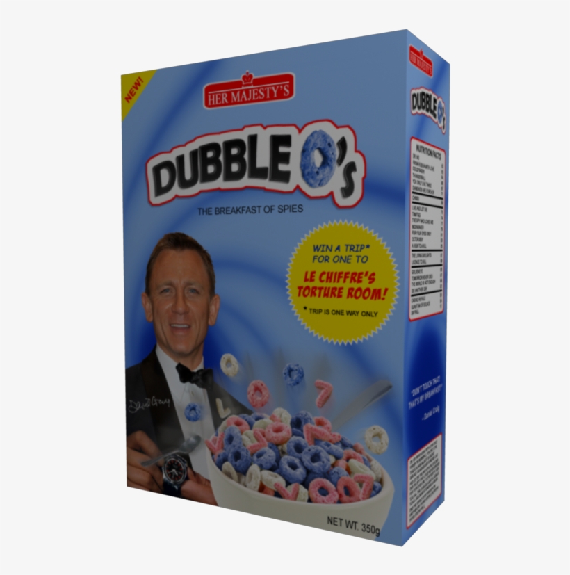 Dubble-osfront - James Bond Cereal Box, transparent png #2185996