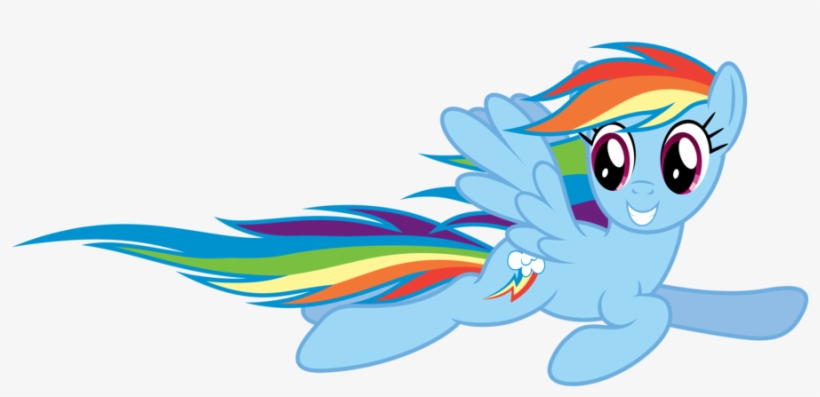 Rainbow Dash Flying Png File - My Little Pony Rainbow Dash Flying, transparent png #2186741
